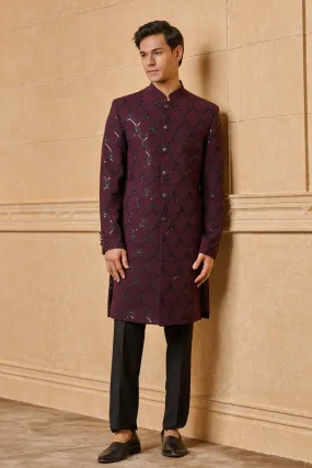 All Over Embroidered Indo-Western