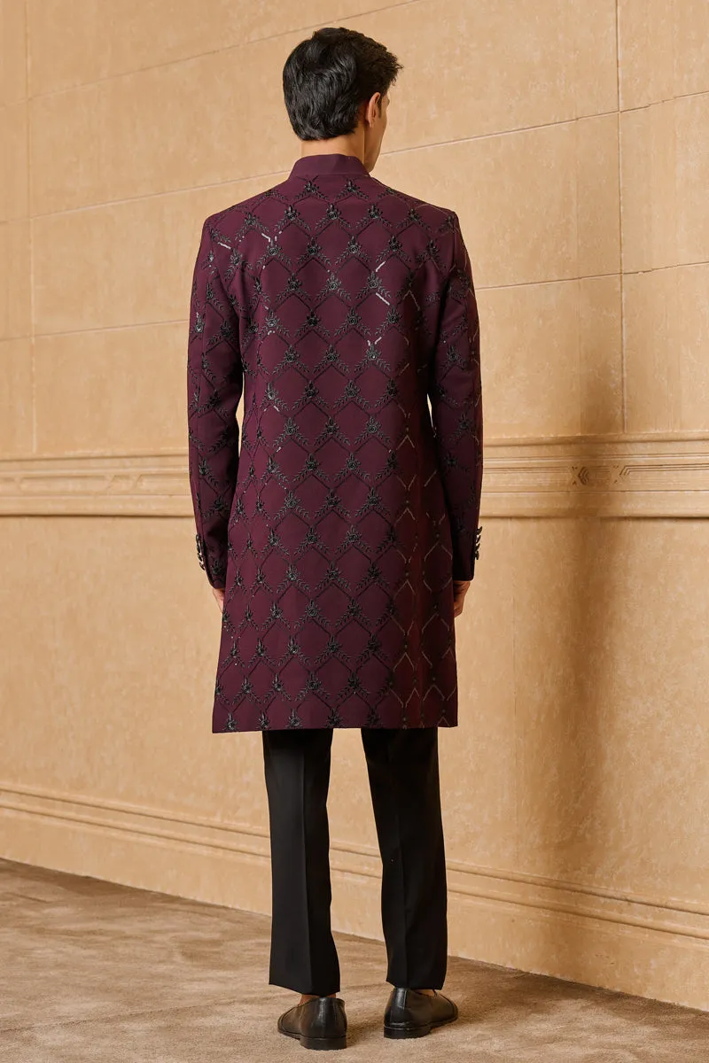 All Over Embroidered Indo-Western