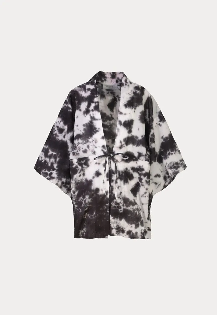 All Over Tie Dye Sleeved Kimono