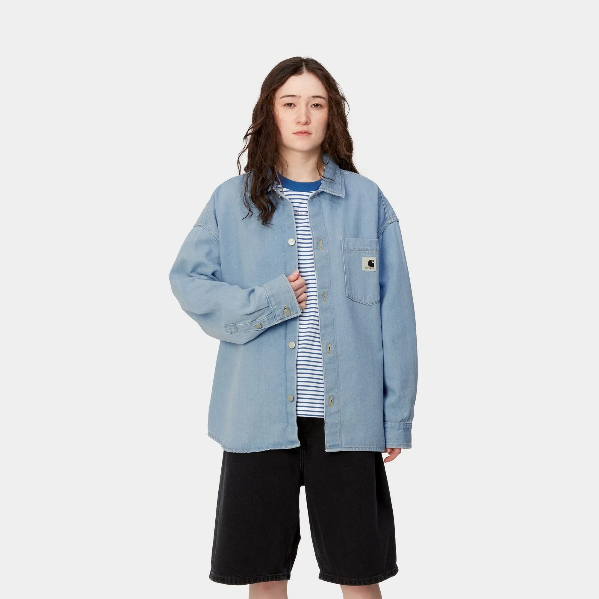 Alta Shirt Jacket | Blue (stone bleached)