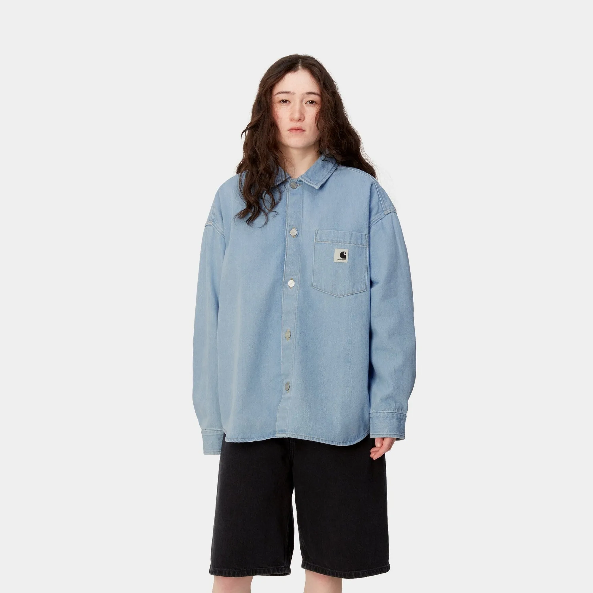 Alta Shirt Jacket | Blue (stone bleached)