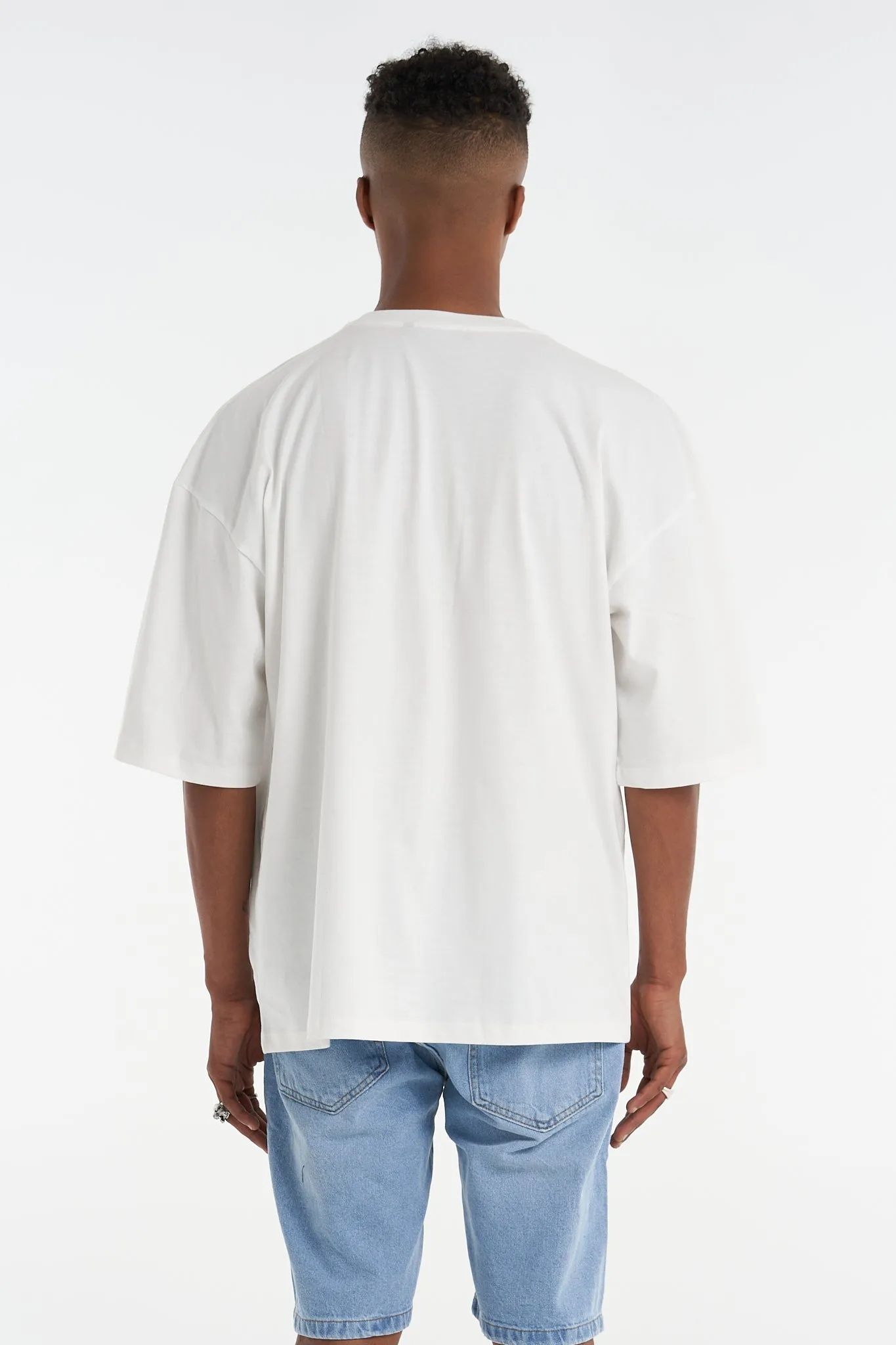 Blank Oversized Premium Tee White