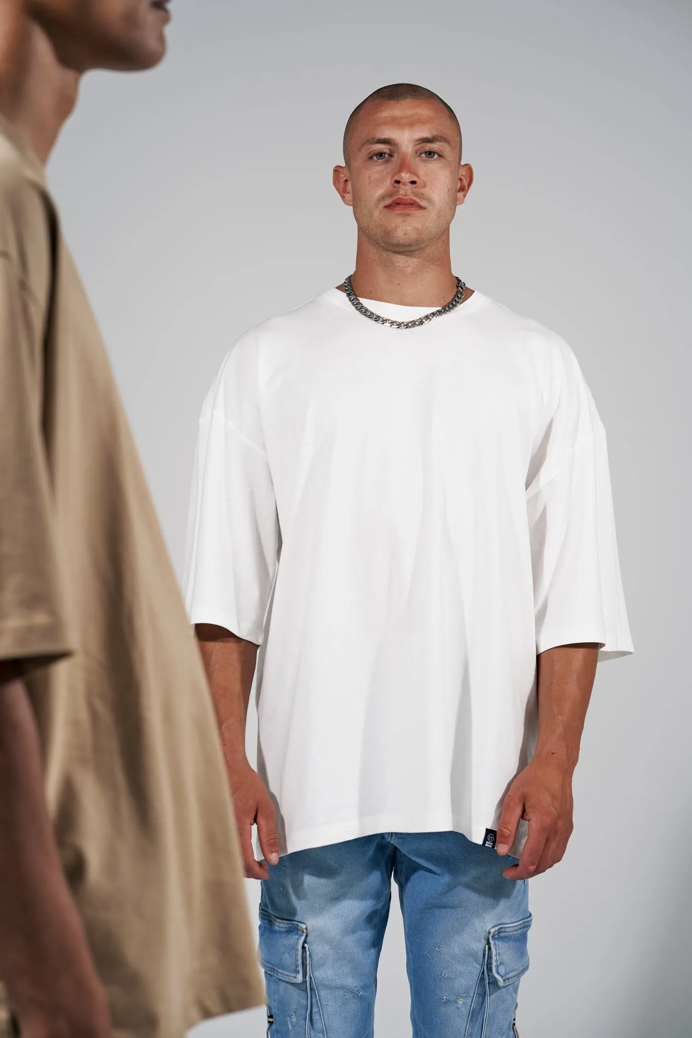 Blank Oversized Premium Tee White