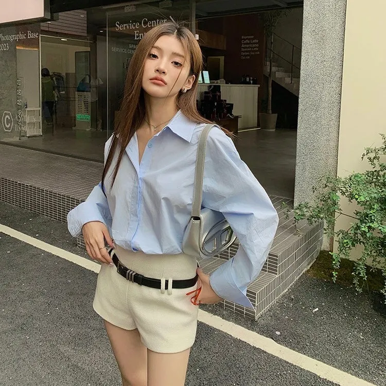 Blue Oversized Shirt