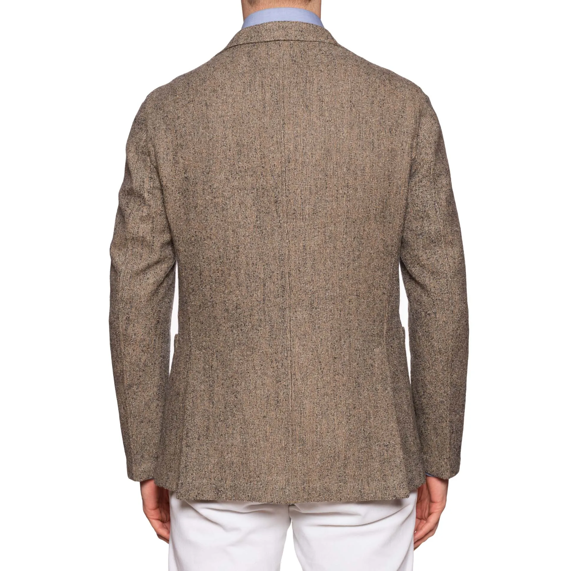 BOGLIOLI Milano "68" Khaki Tweed Wool Unconstructed Jacket EU 50 NEW US 40