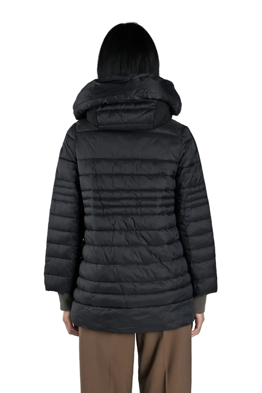 Canadian Alma women's long jacket with hood CN.G223368W black