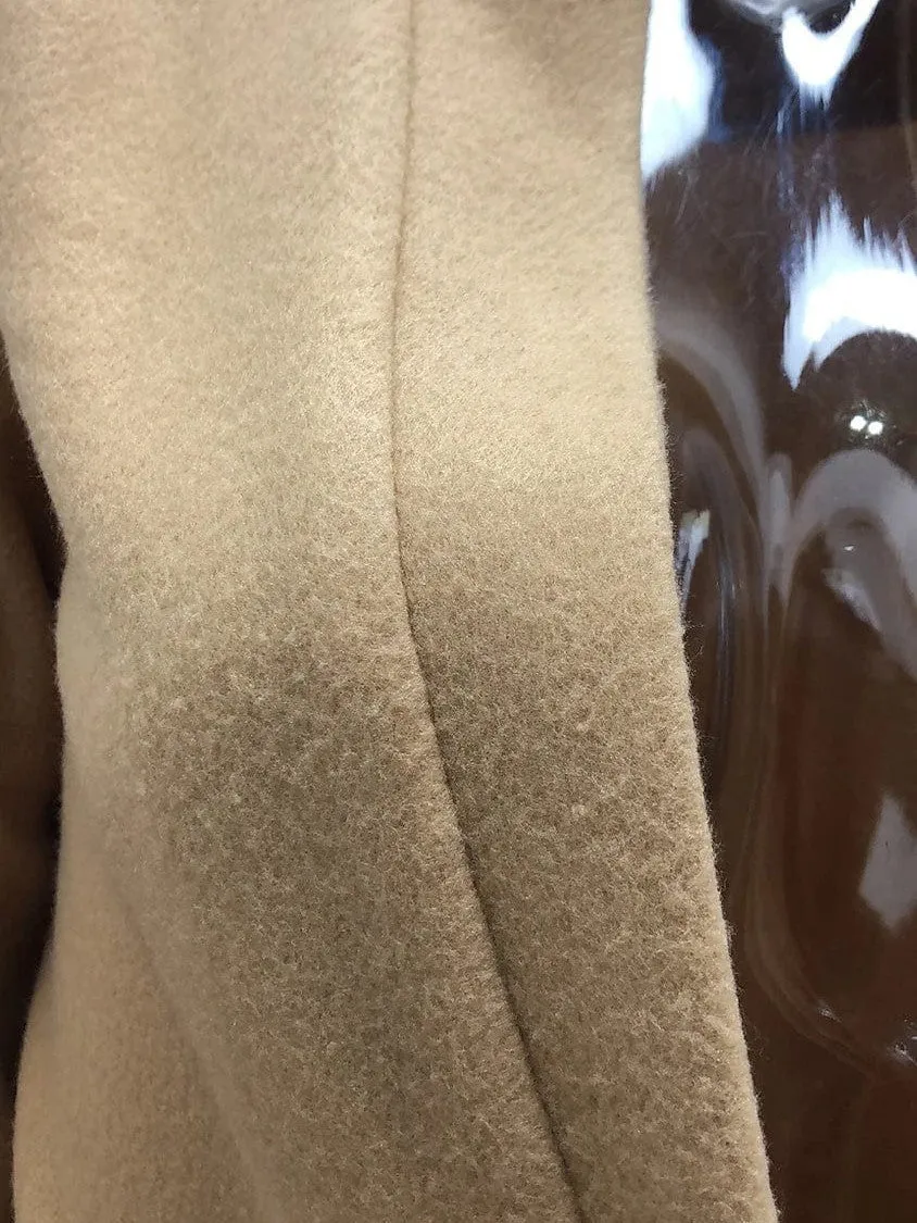 Caramel Colored Women's Open Front Regular Jacket for Spring, Fall, and Christmas