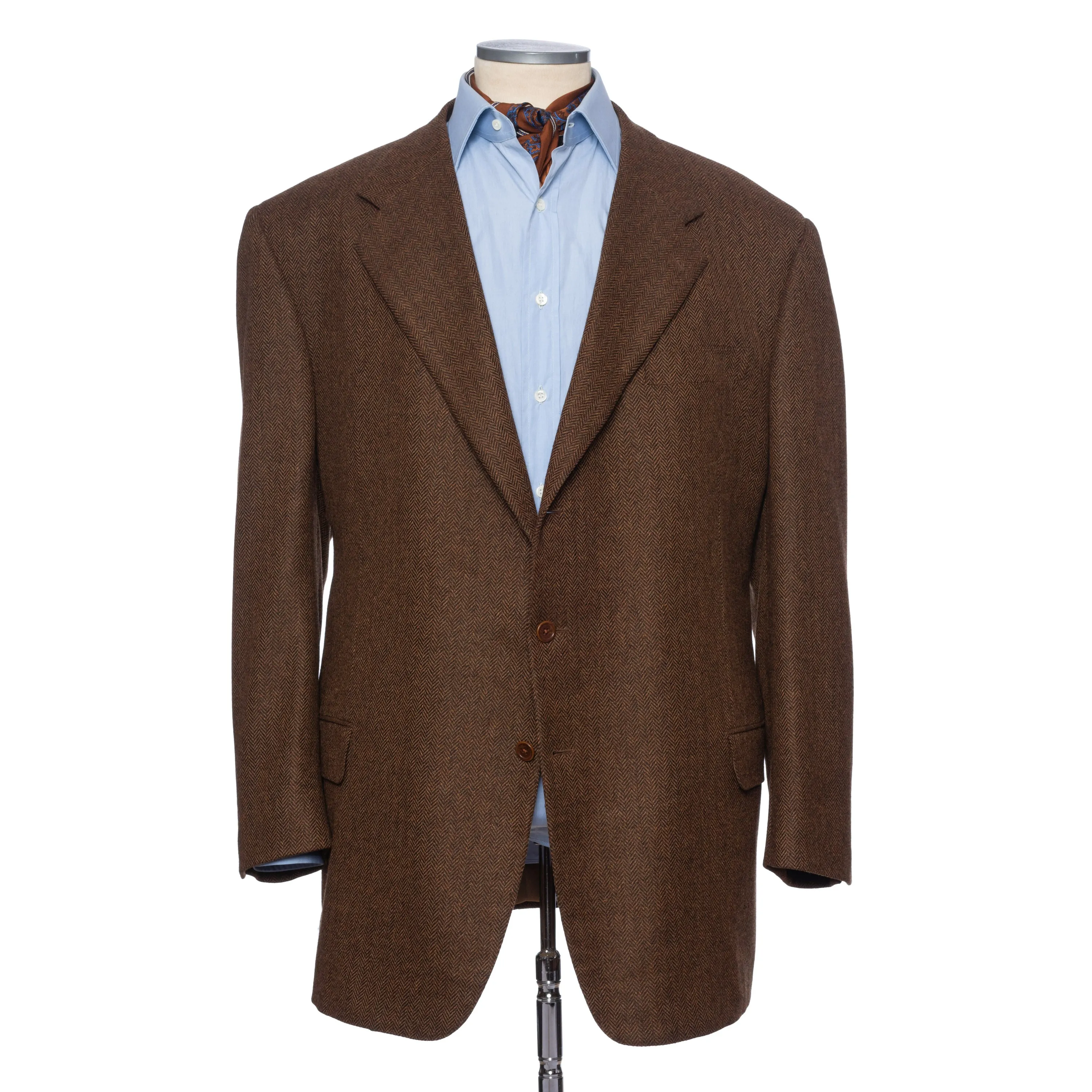 CASTANGIA 1850 Brown Wool-Cashmere Jacket EU 70 NEW US 60 Big and Tall