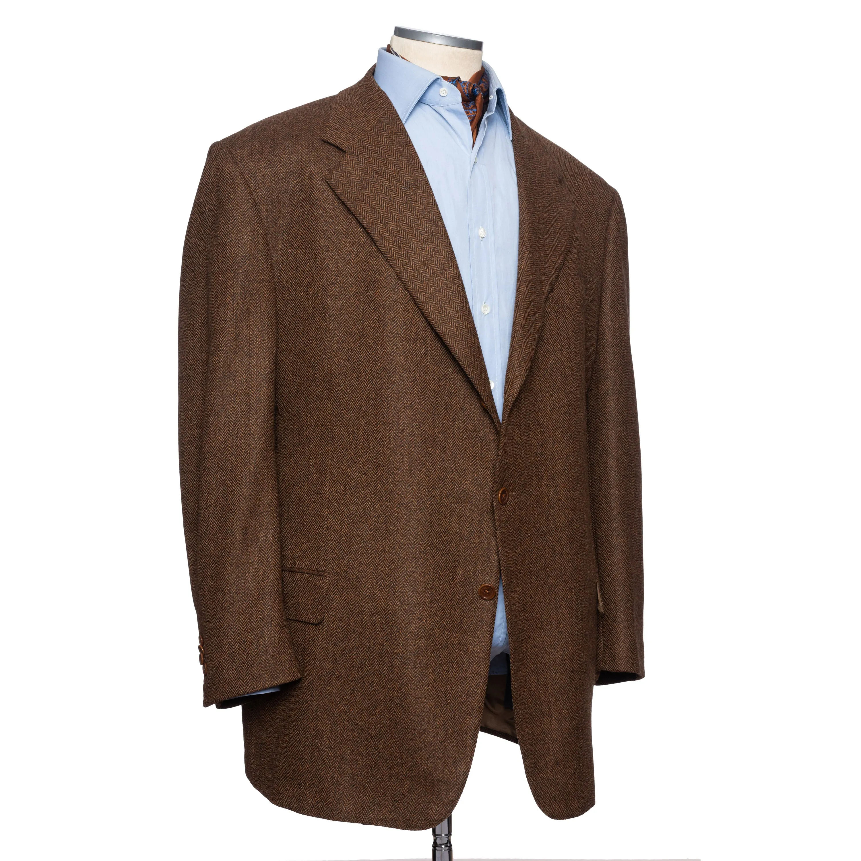 CASTANGIA 1850 Brown Wool-Cashmere Jacket EU 70 NEW US 60 Big and Tall