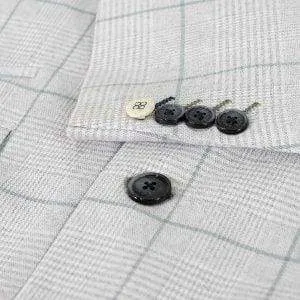 Cavani Radika 3 Piece Light Grey Check Tweed Suit