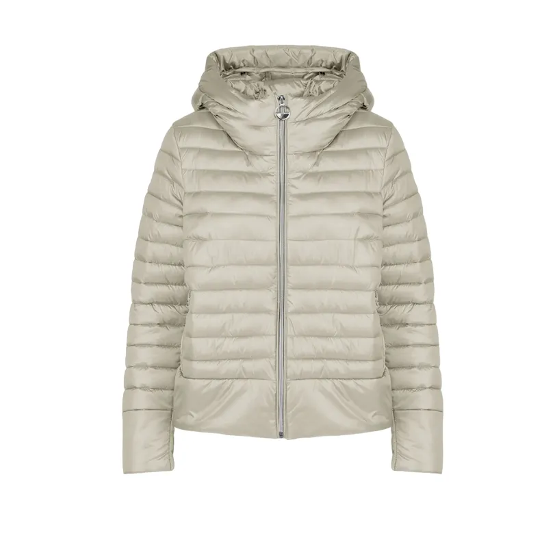 Censured women's light quilted jacket with hood JWC182TNTT4 02 beige