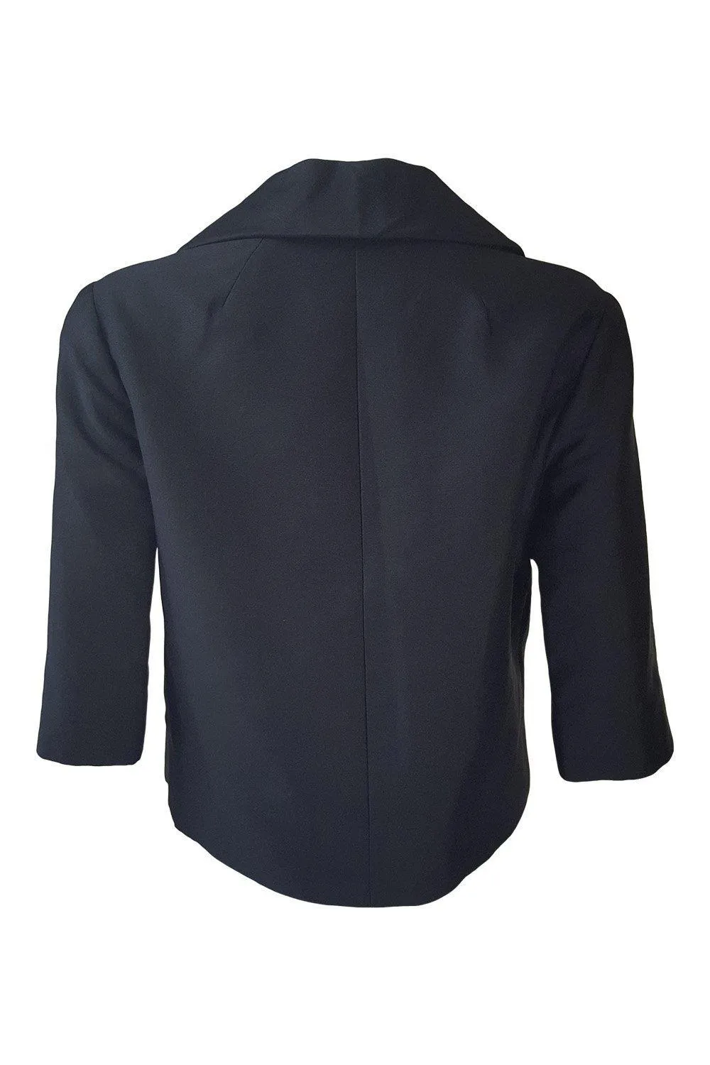 CHAVEL Couture Mayfair London Black Vintage Tie Front Jacket (40)