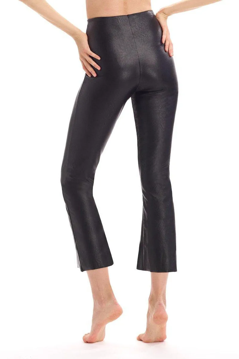 Commando - Faux Leather  Crop Flared Legging