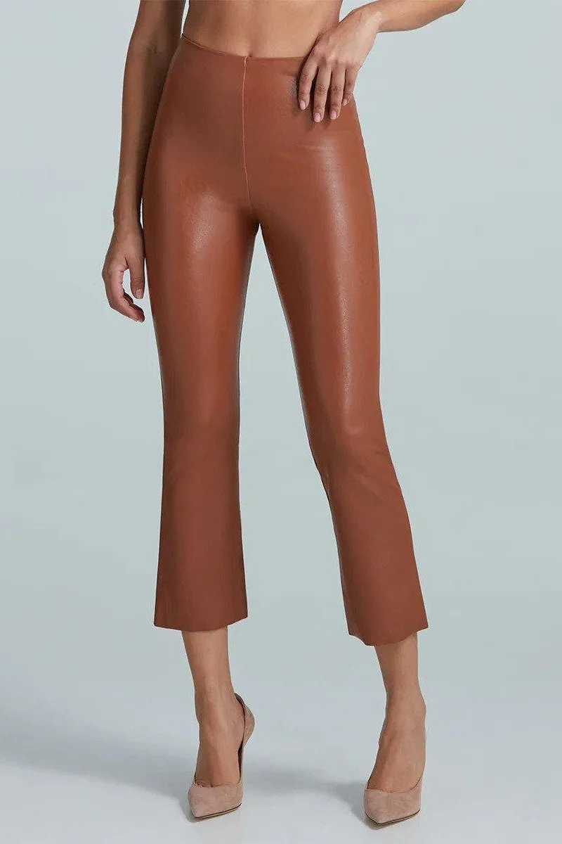 Commando - Faux Leather  Crop Flared Legging