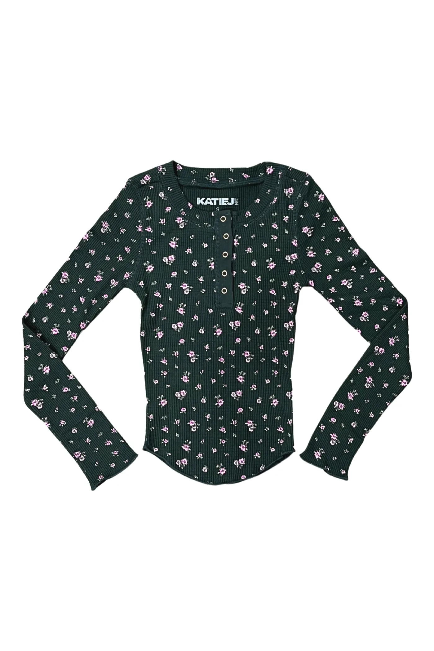 Cooper Henley Floral Long Sleeve Top