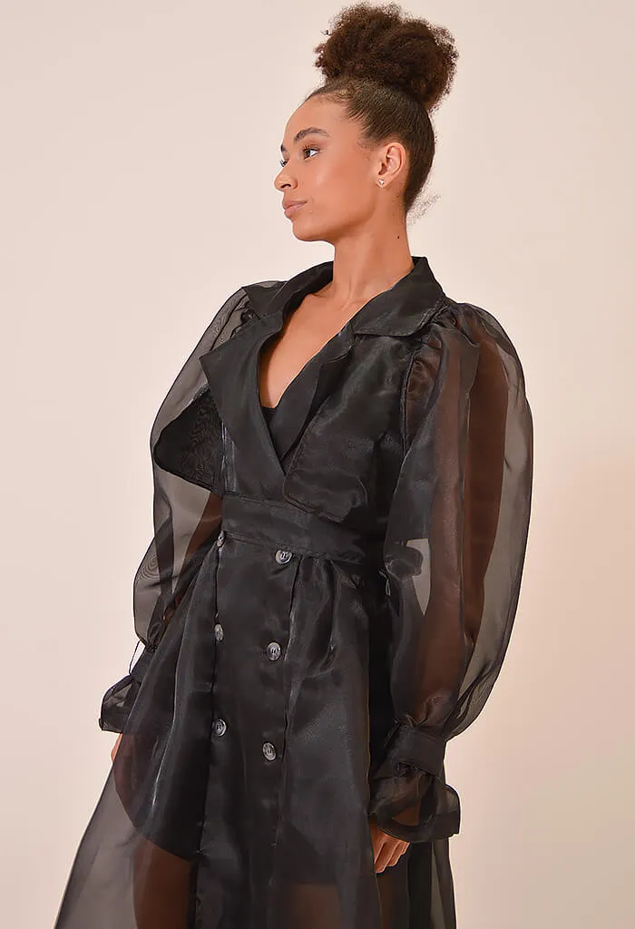 Cora Sheer Trench Coat