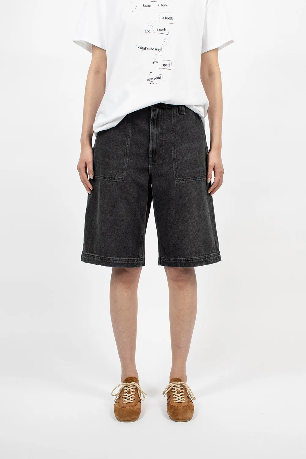 Denim Carpenter Short Stone Black