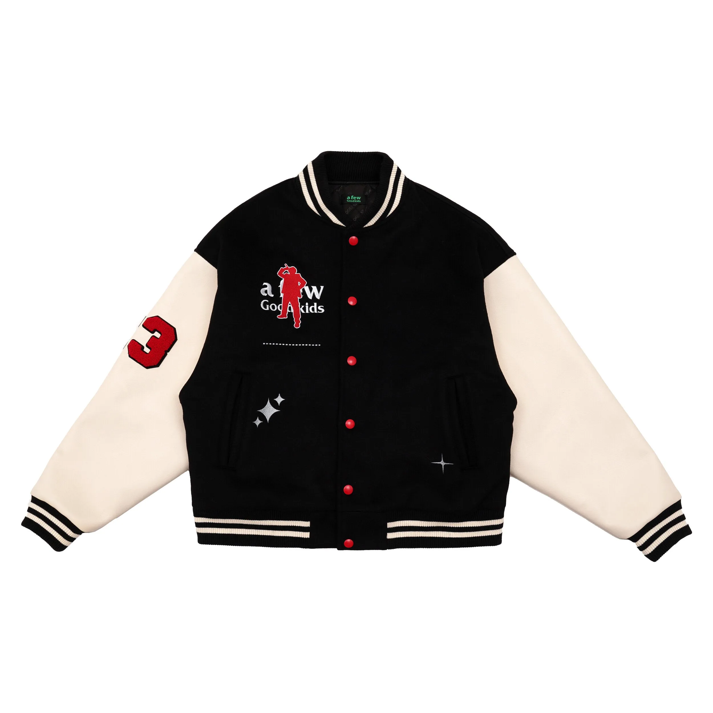 DONCARE (AFGK) "CEO varsity jacket" - Black