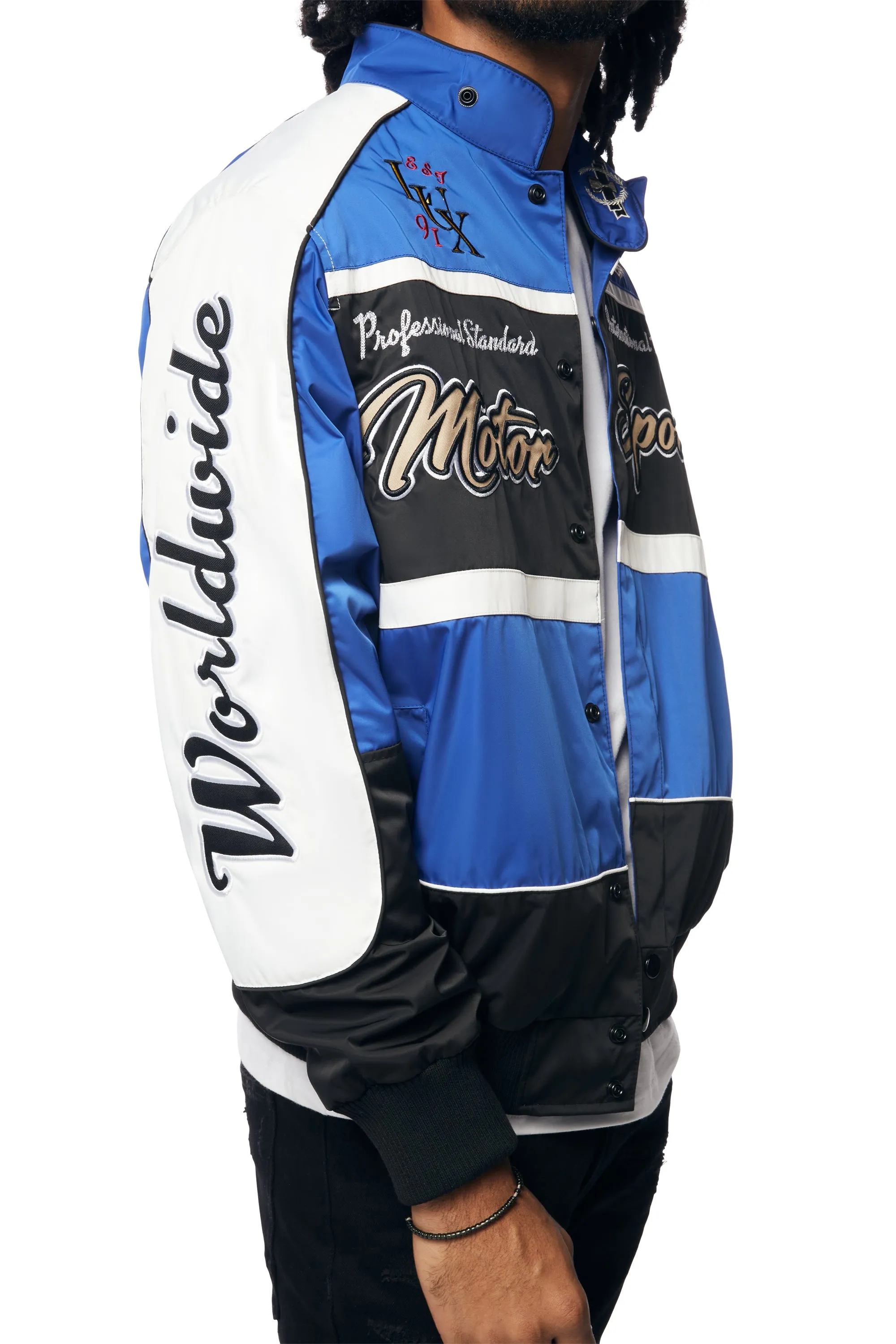 Euro Racing Windbreaker Jacket - Royal