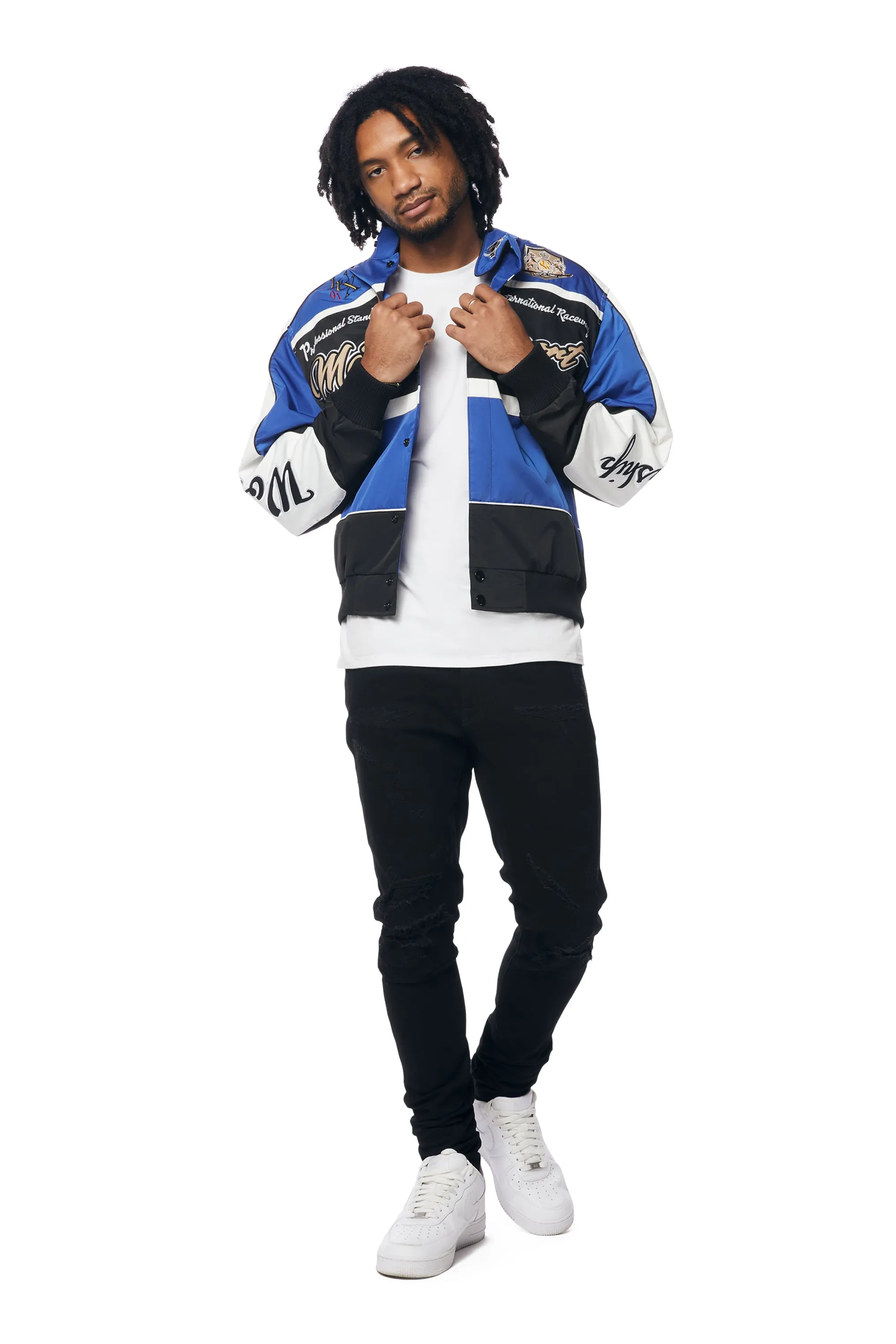 Euro Racing Windbreaker Jacket - Royal