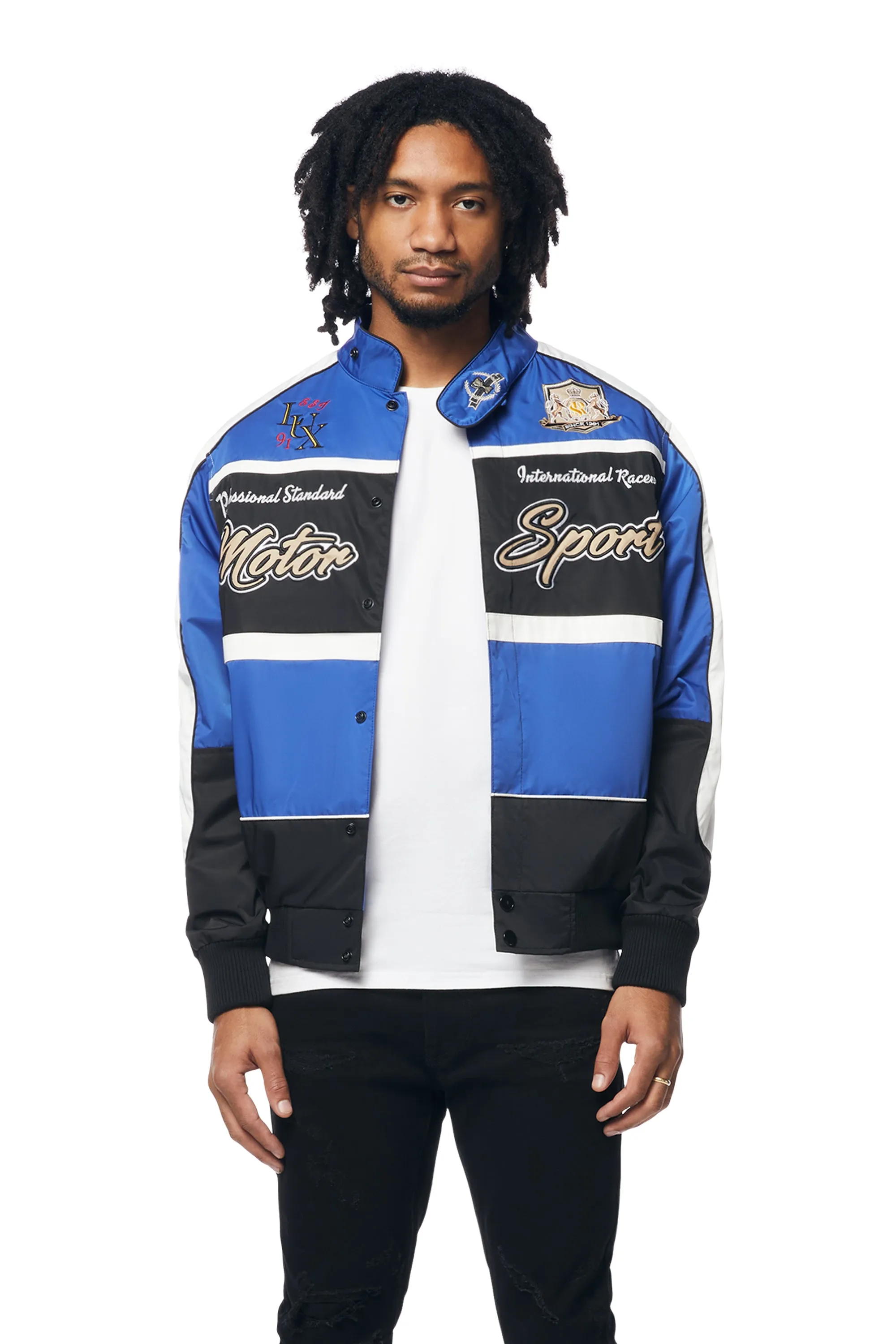 Euro Racing Windbreaker Jacket - Royal