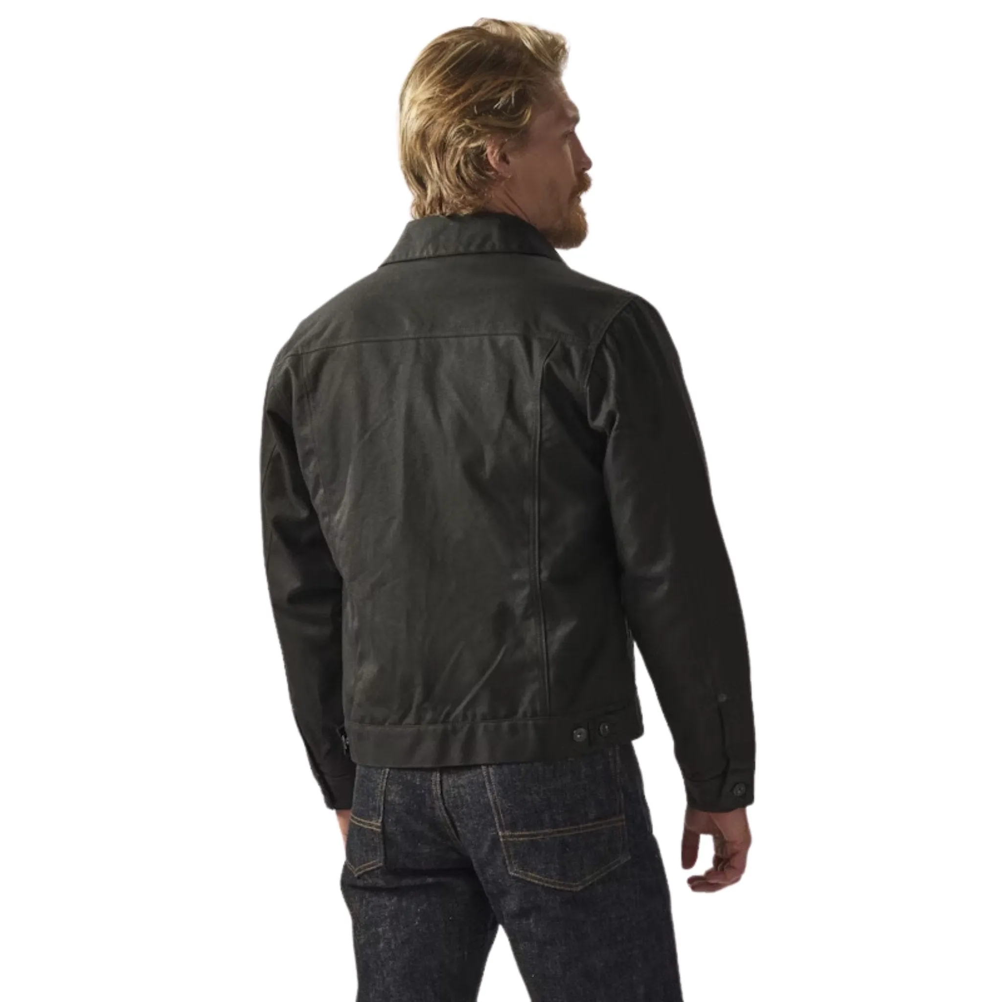 Mens Black Filson Short Lined Cruiser Jacket - Warm, Durable, and Classic Design