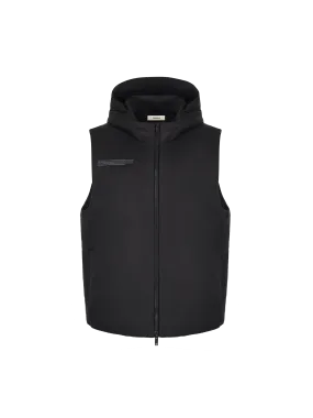 Flower-Warmth Padded Gilet—black