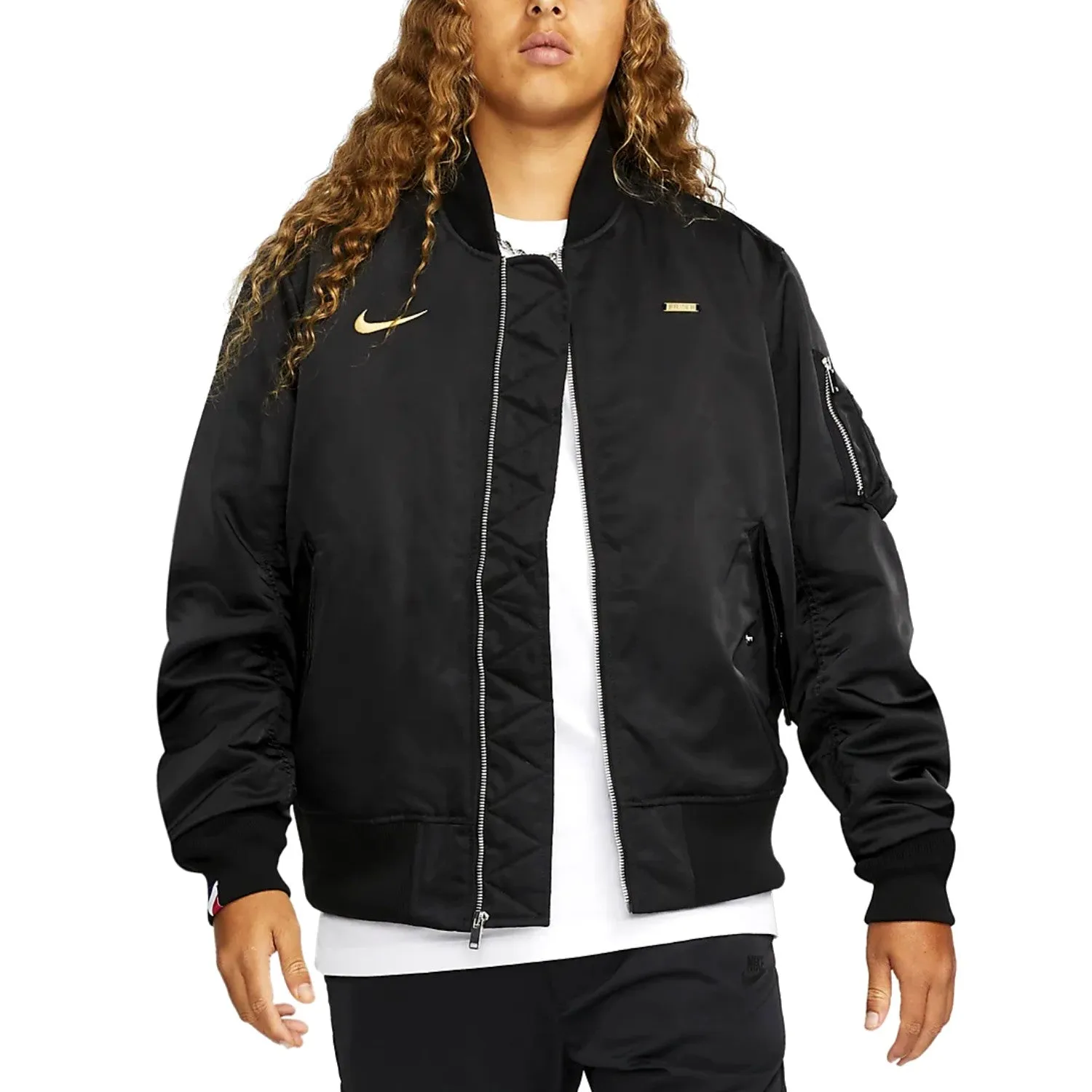 2023 Nike France Black Bomber Jacket - Stylish Presentation Jacket for Ultimate Comfort