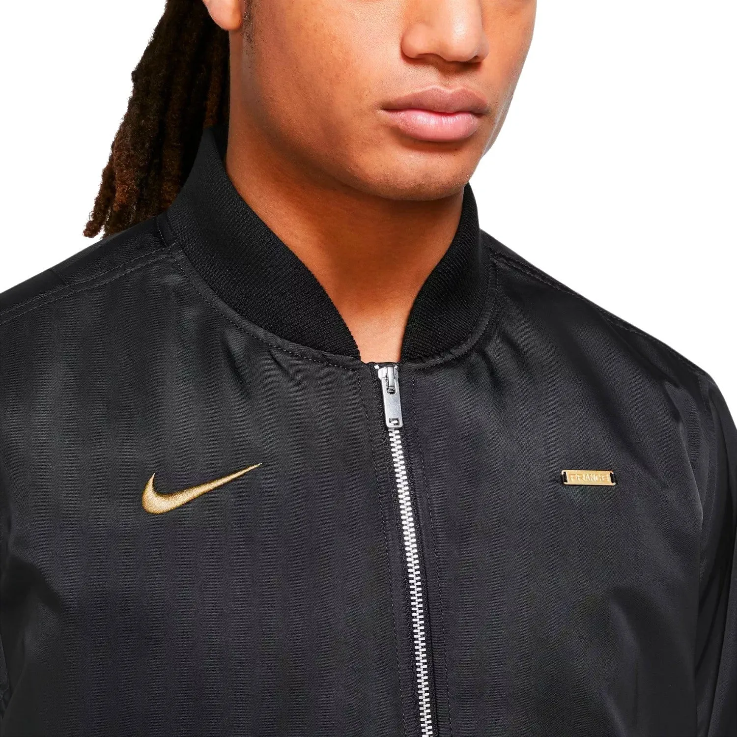 2023 Nike France Black Bomber Jacket - Stylish Presentation Jacket for Ultimate Comfort