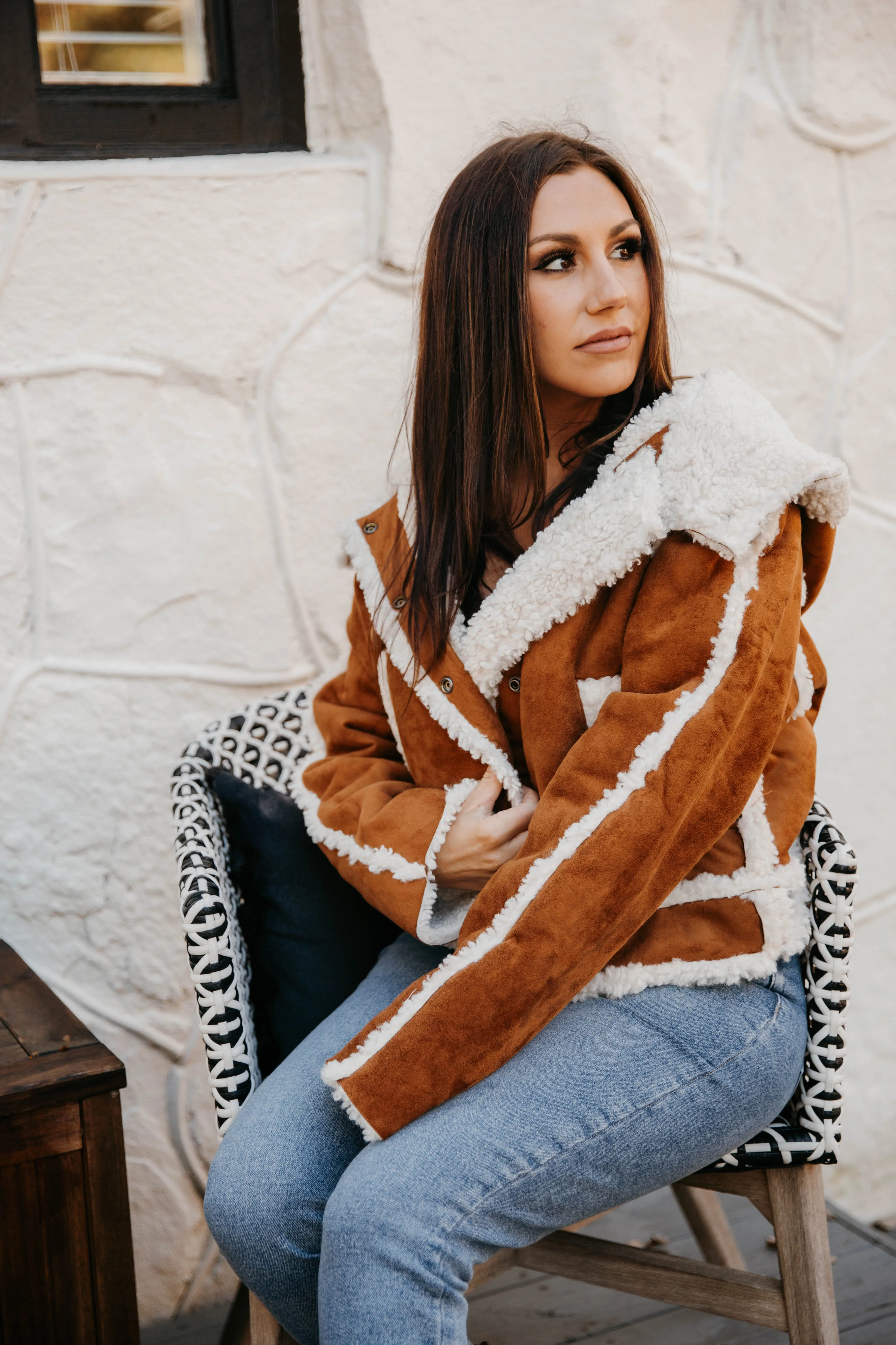 Free People Vegan Exchange Shearling Jacket - Final Sale 50% off