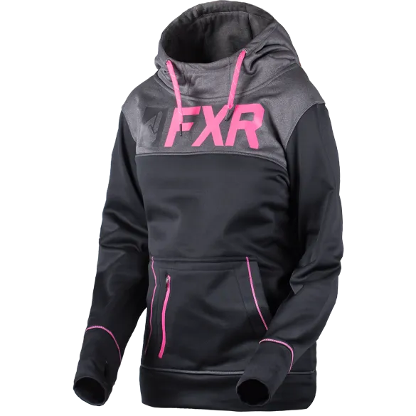 FXR Helium Tech Womens Pullover Black Fuchsia