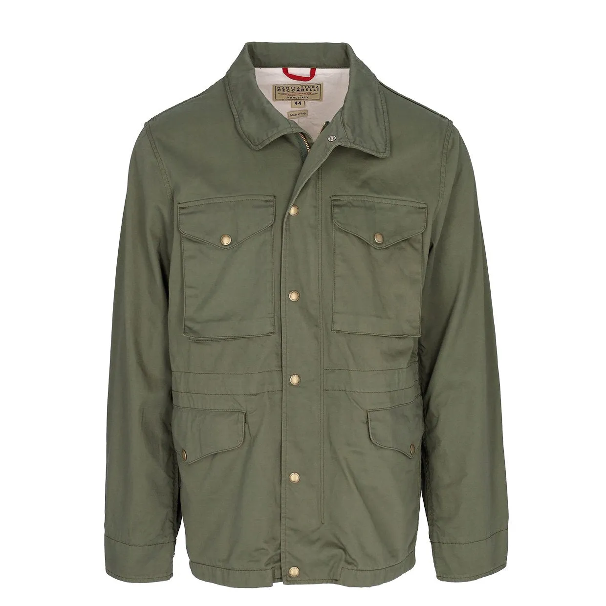 Giubbino Manifattura Ceccarelli Field Jacket Verde Oliva