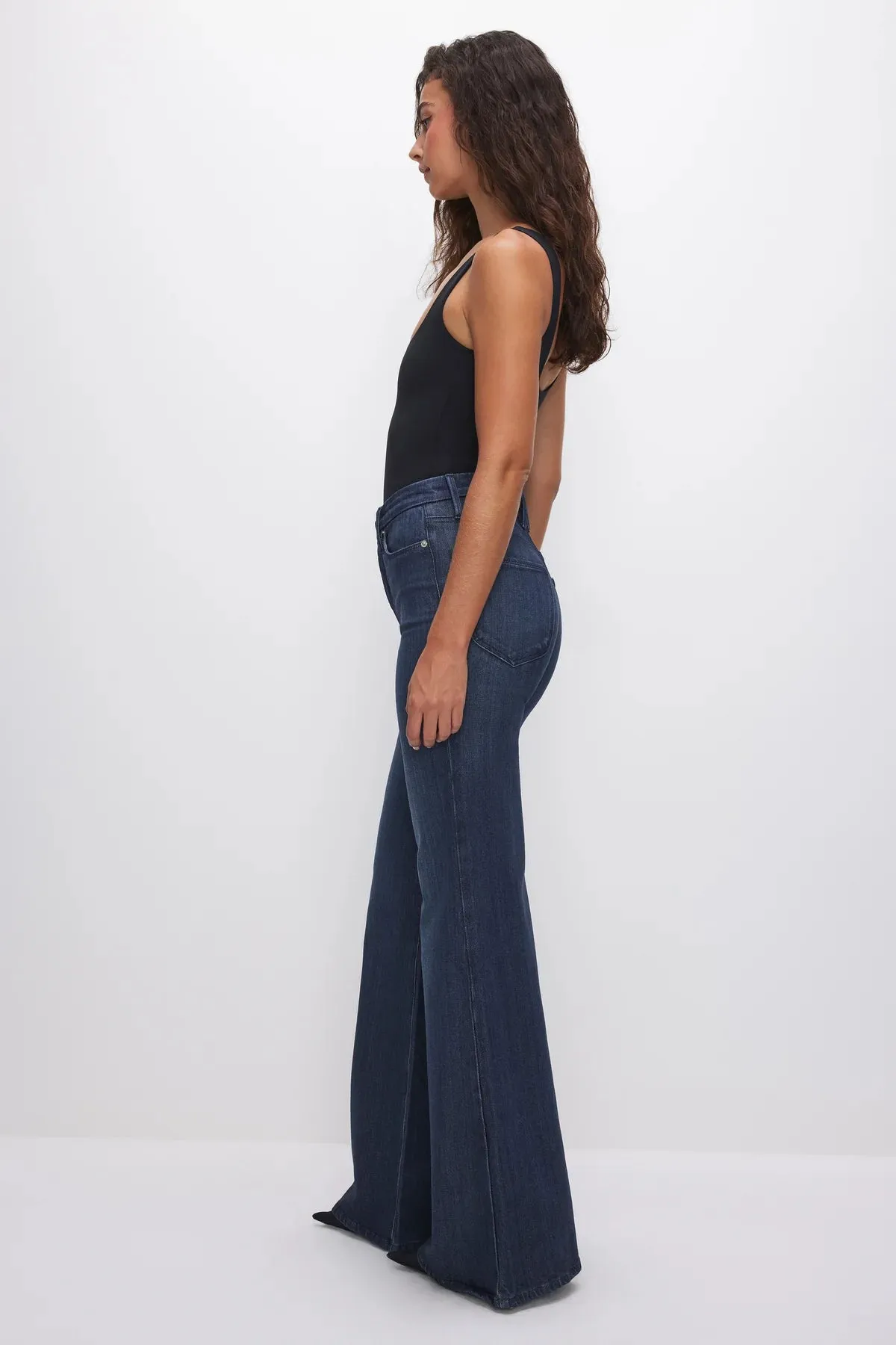 Good American ‘Good Waist Palazzo Jeans’