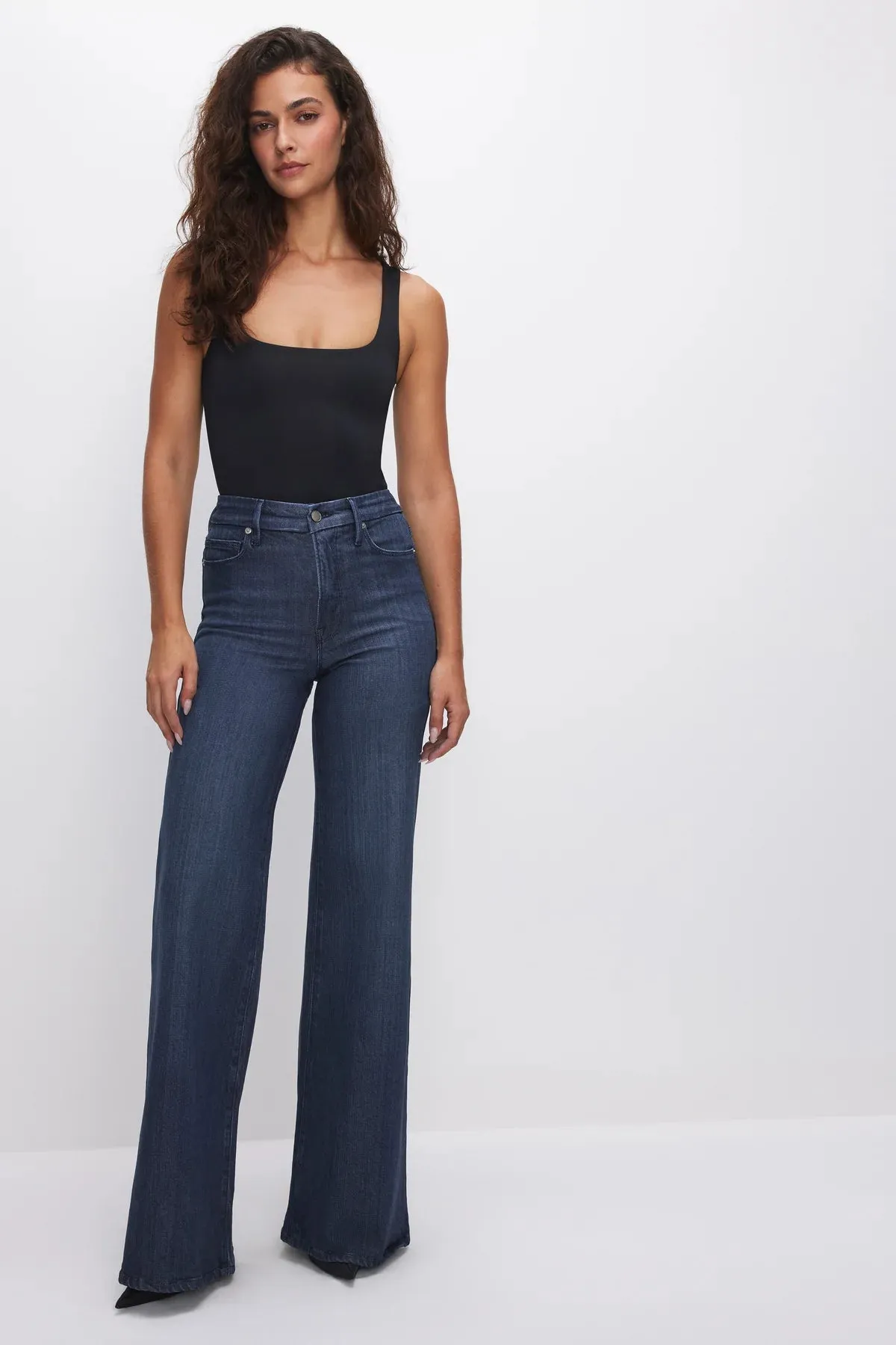 Good American ‘Good Waist Palazzo Jeans’