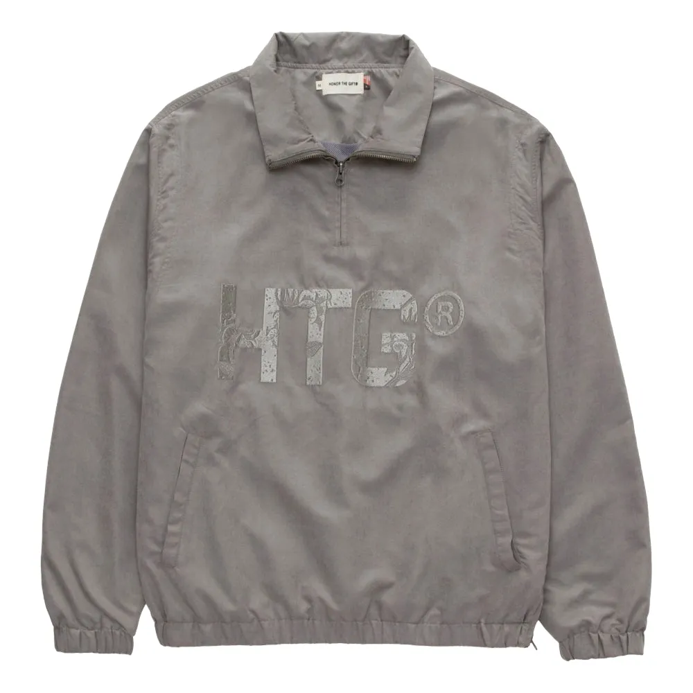 HONOR THE GIFT HTG BRANDED QTR ZIP-GREY