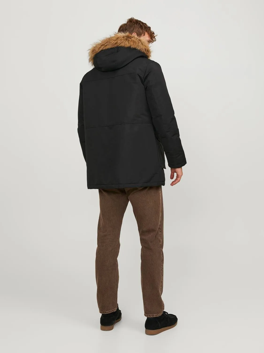 Jack & Jones Mens 'JJEWING' Hooded Parka Jacket