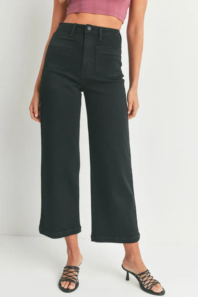 JBD PATCH POCKET WIDE LEG JEAN, 2 COLORS