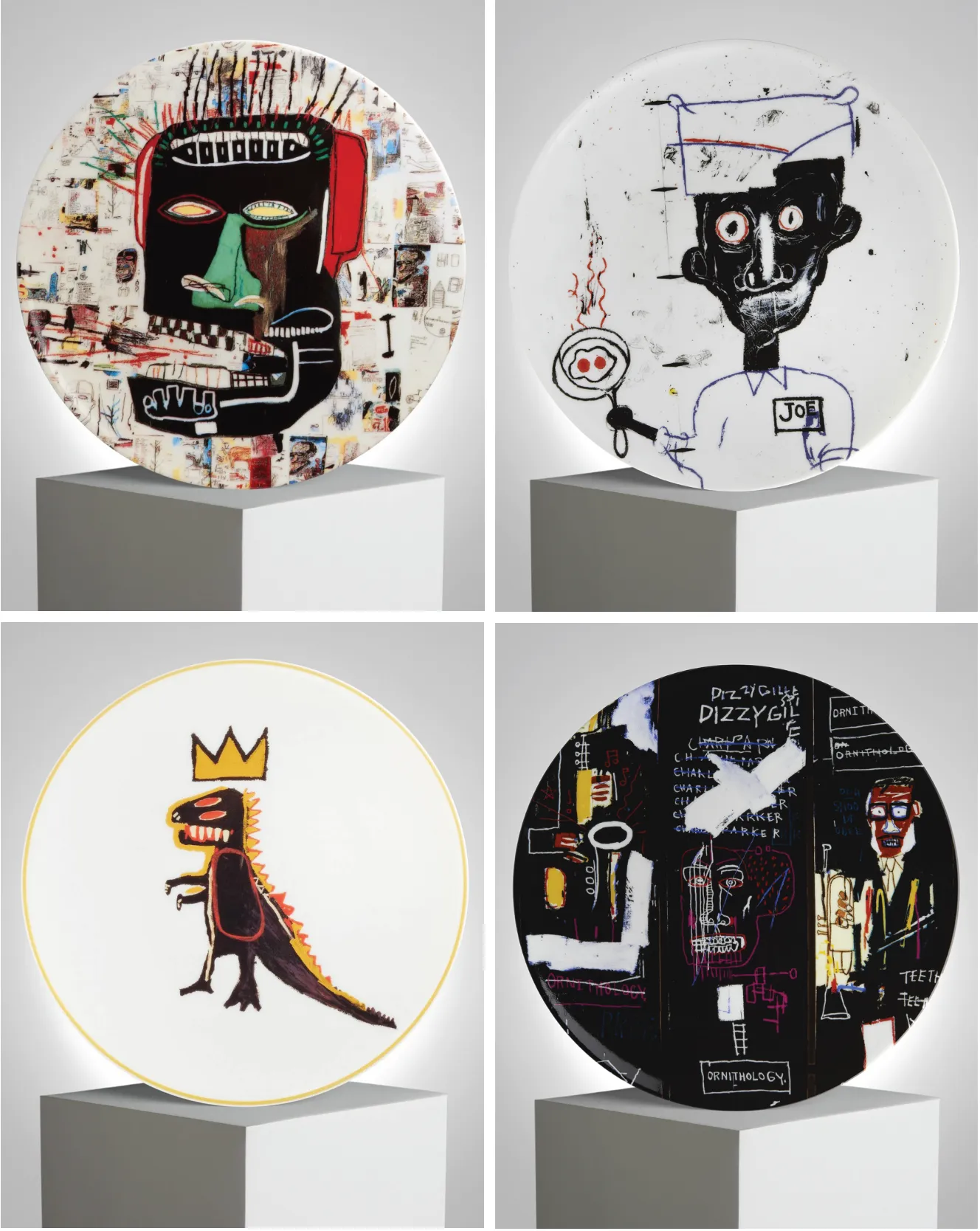 Jean-Michel Basquiat Plates, 8 D