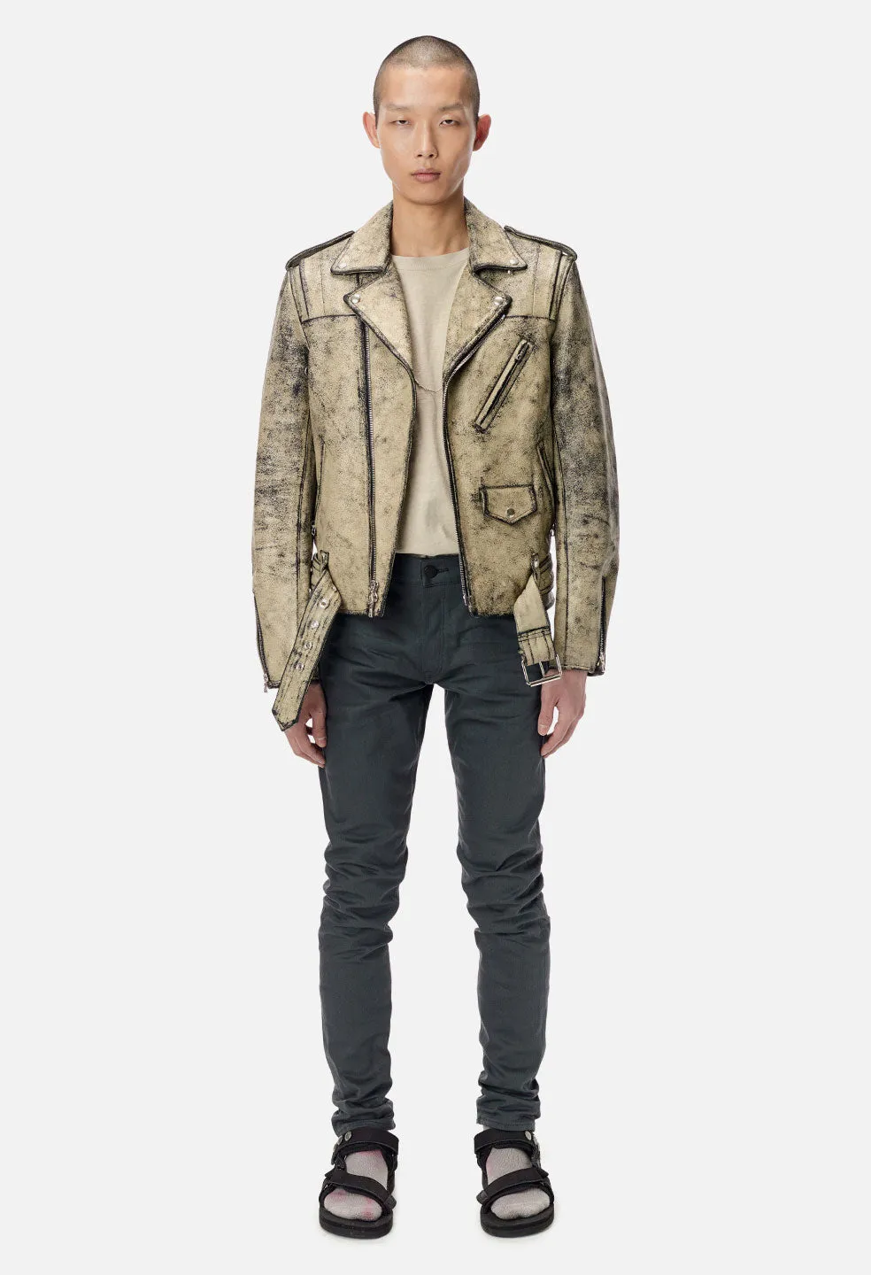 John Elliott X Blackmeans Rider's Jacket / Painted Ivory