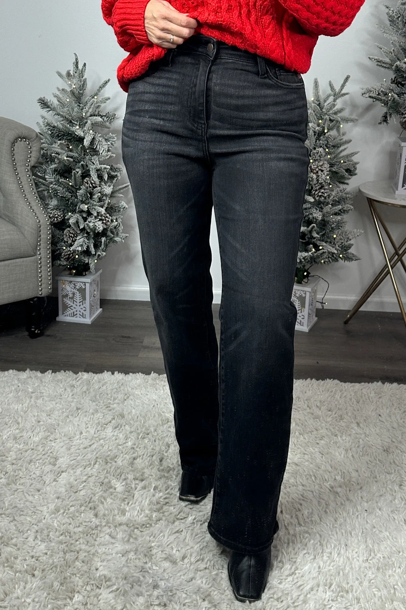 Judy Blue Brooke HW Classic Straight Fit Jean : Black