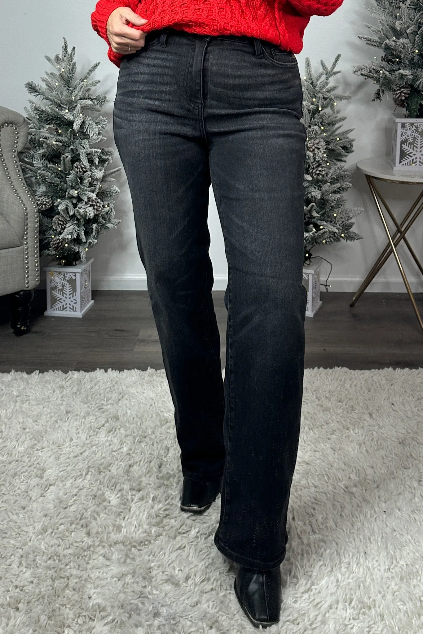 Judy Blue Brooke HW Classic Straight Fit Jean : Black