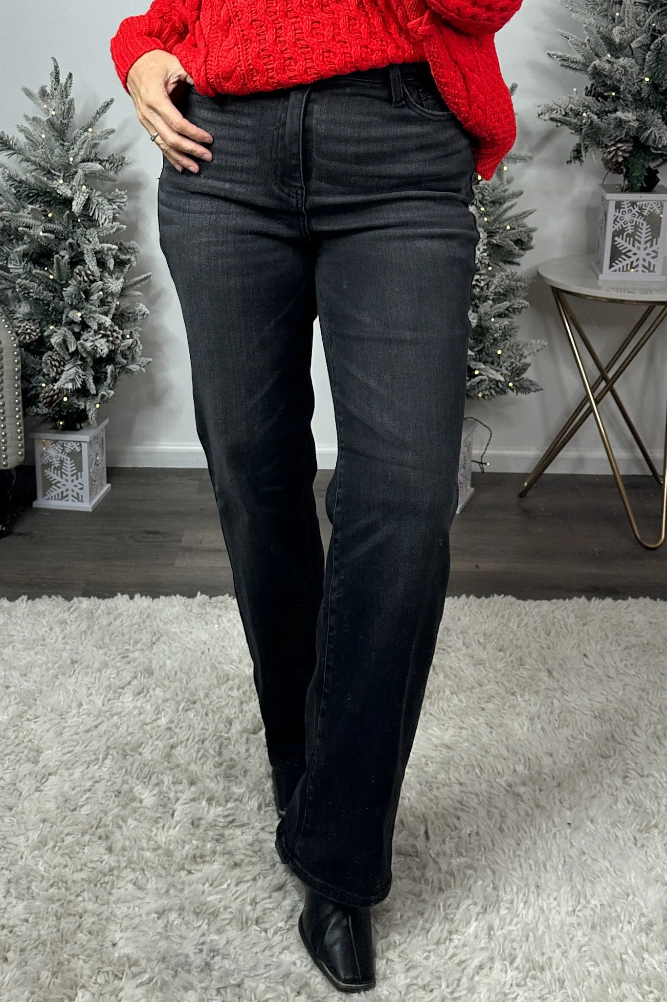 Judy Blue Brooke HW Classic Straight Fit Jean : Black