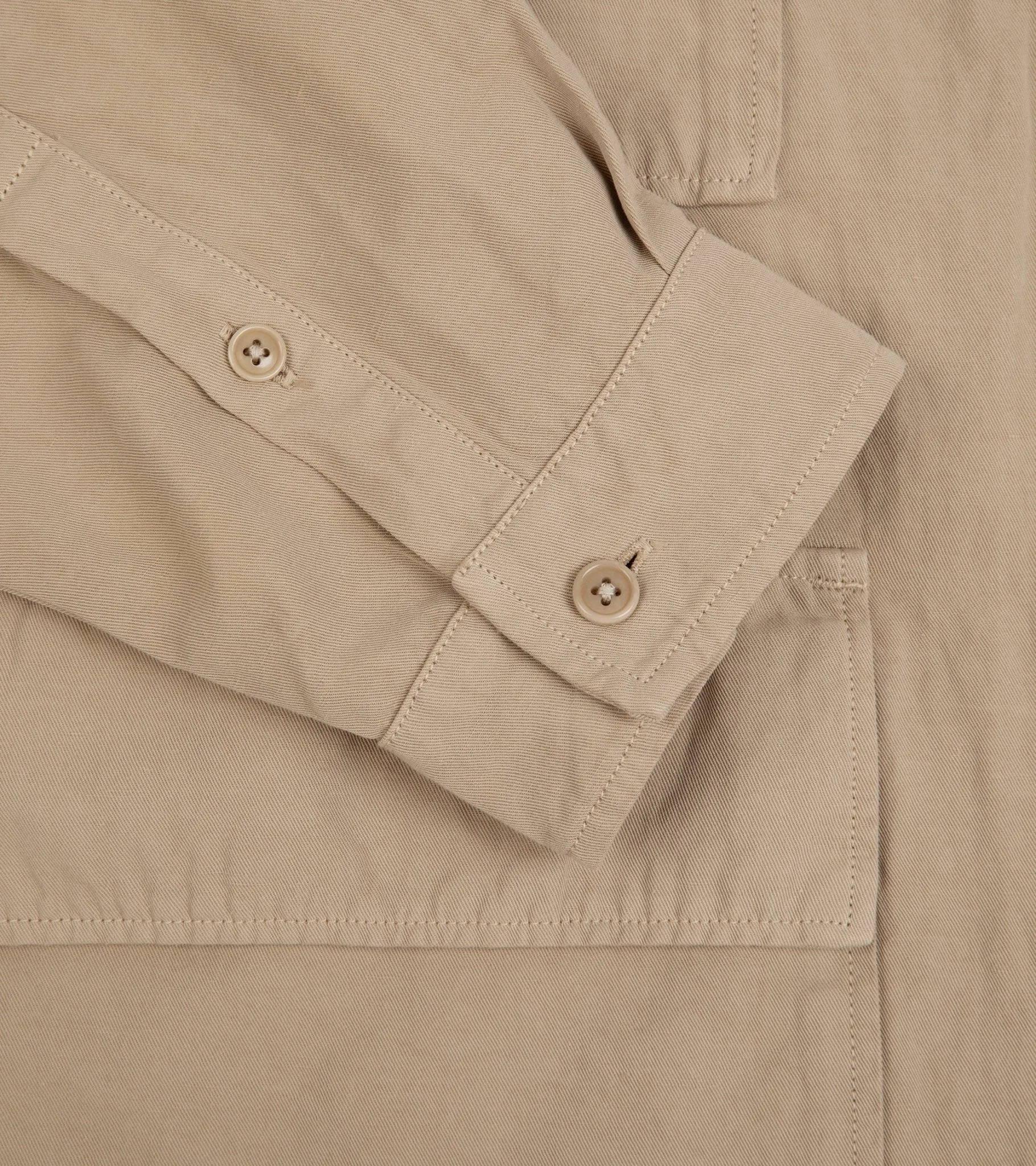 Kaptain Sunshine Cotton Linen Canvas Safari Jacket: Khaki