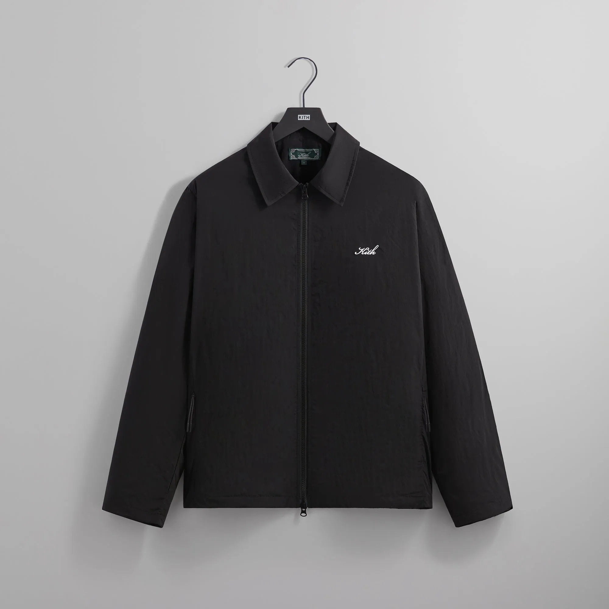 Kith Wrinkle Nylon Jonas Coaches Jacket - Black