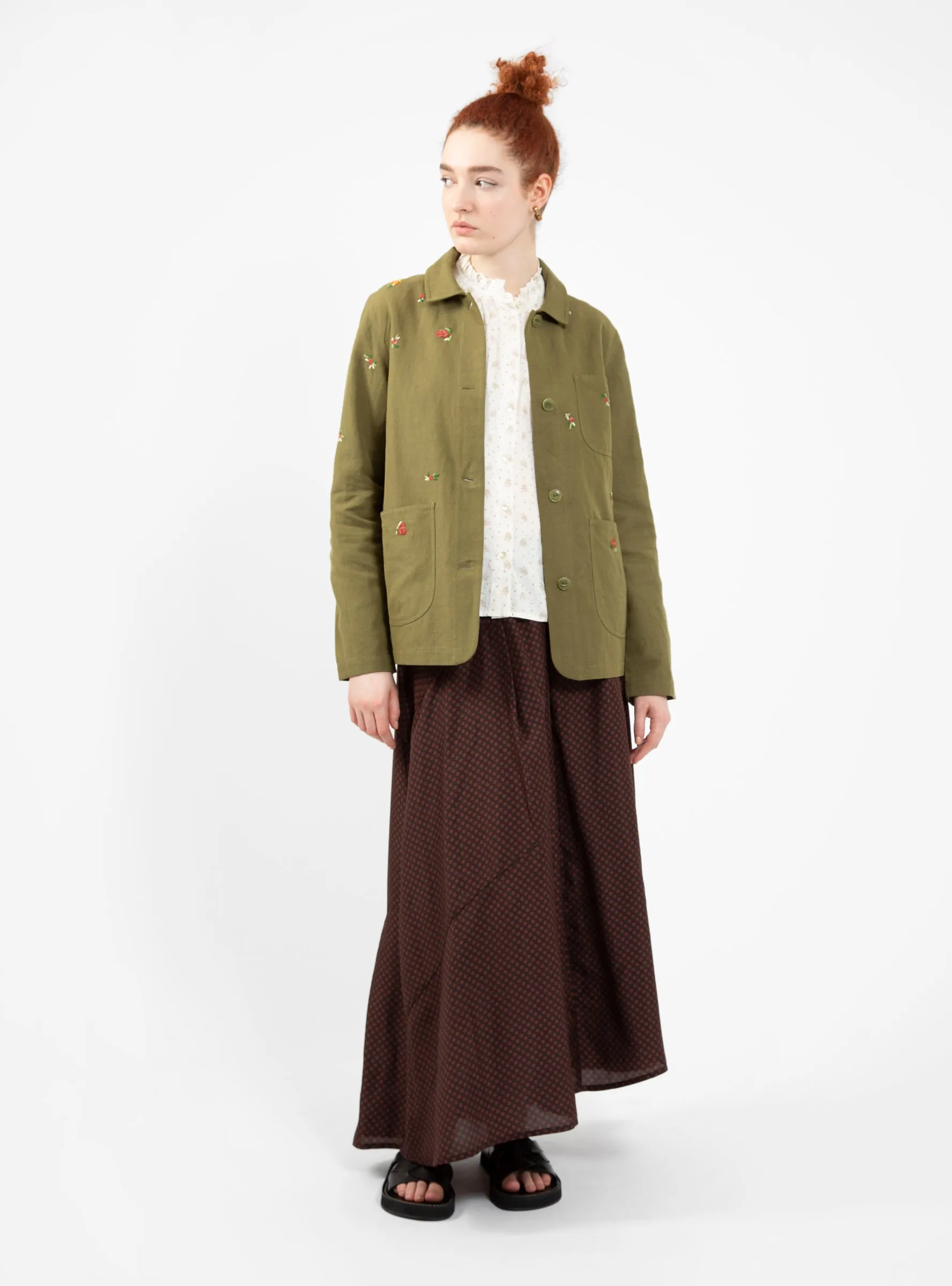 Labour Chore Jacket Olive Green