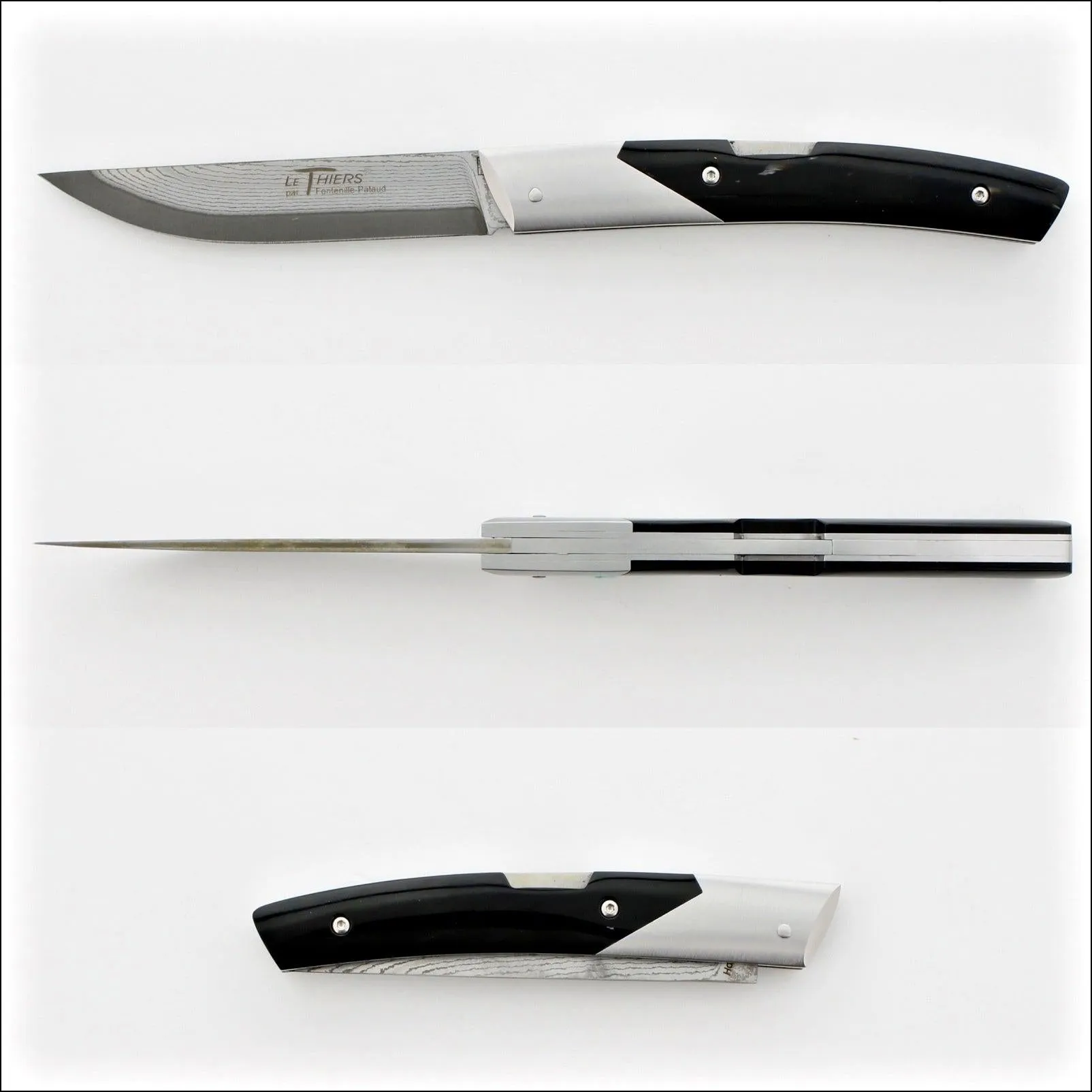 Le Thiers Advanced 11.5 cm Suminagashi Blade - Dark Horn