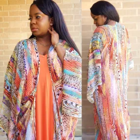 MADELYN - Animal Oversized Kimono