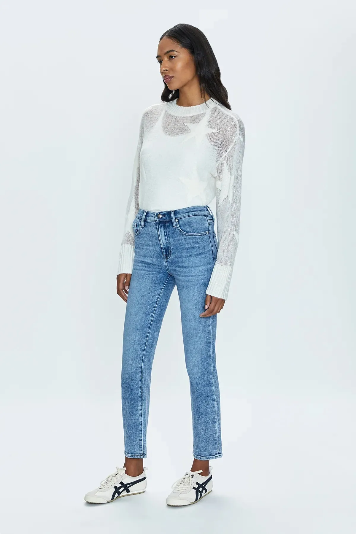 Madi High Rise Modern Slim Jean in silverlake by Pistola