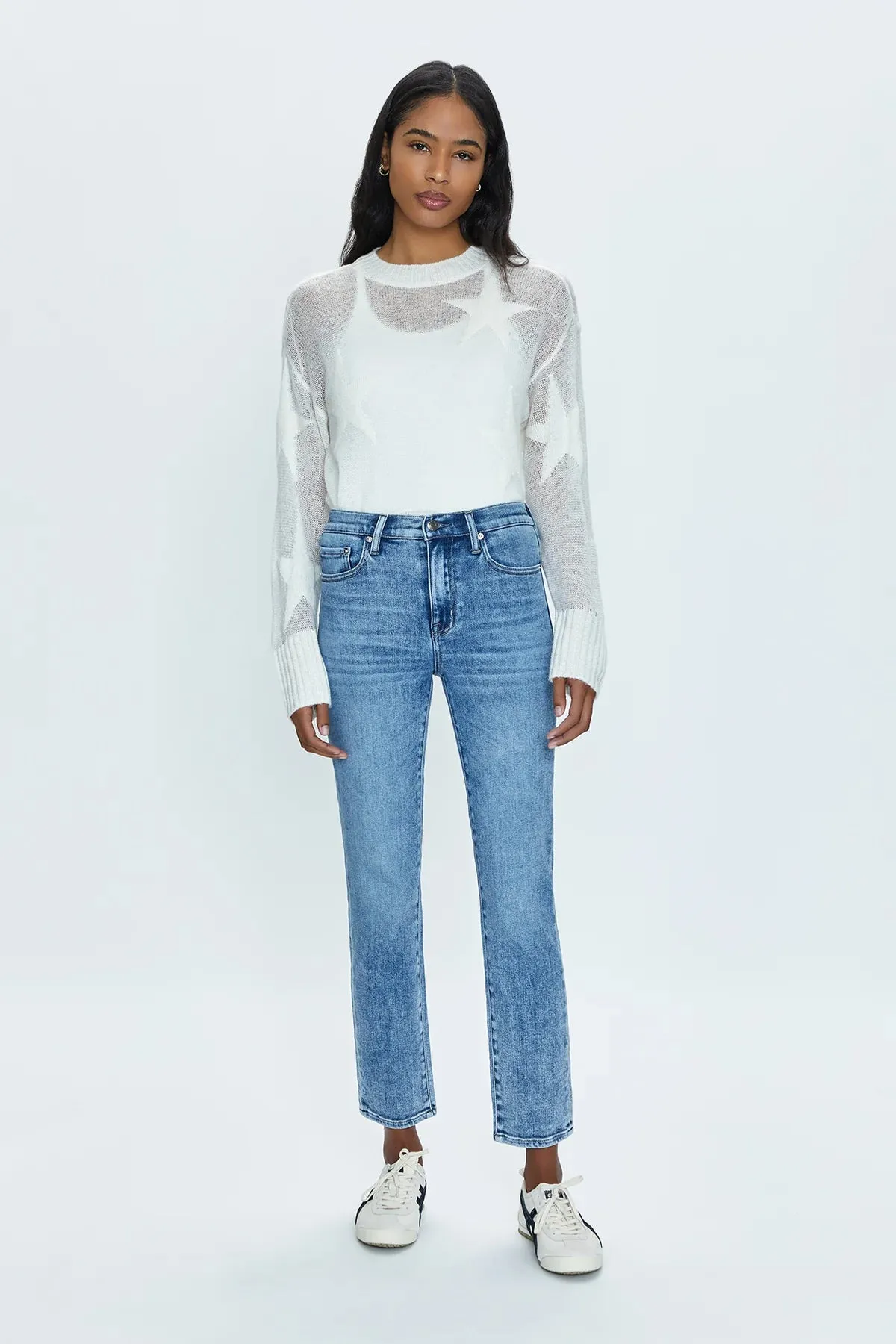 Madi High Rise Modern Slim Jean in silverlake by Pistola