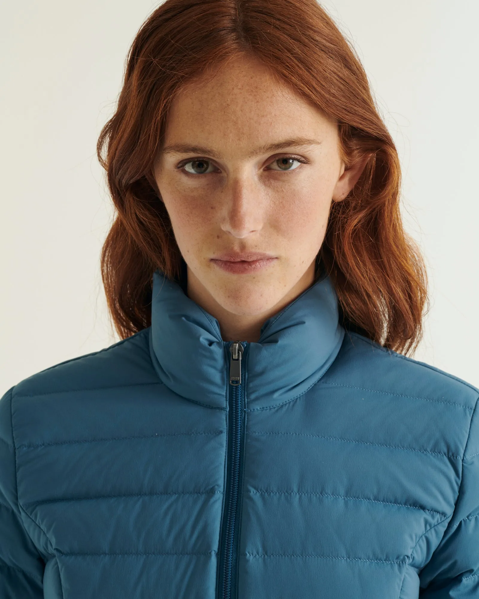 Maia light stretch winter jacket Blue jean